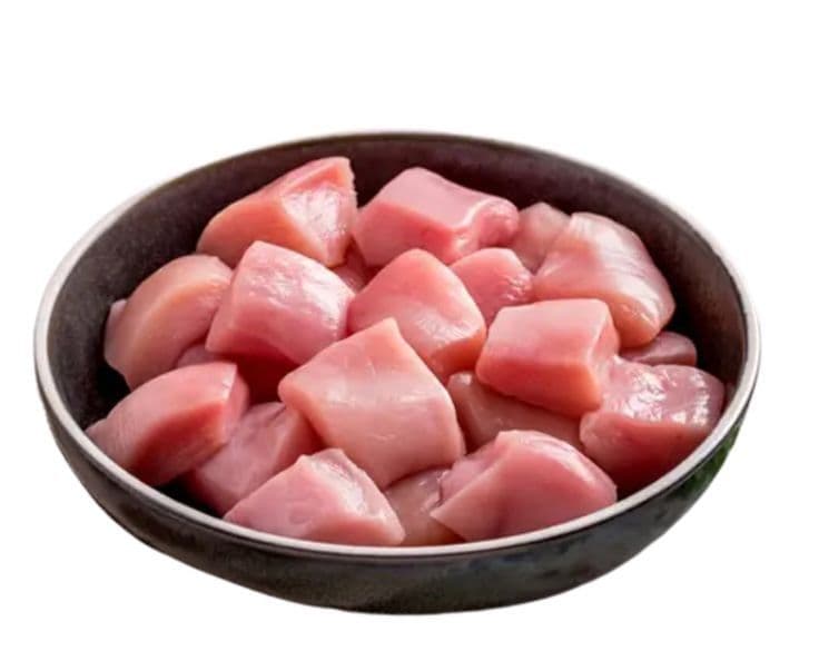 Boneless chicken cubes