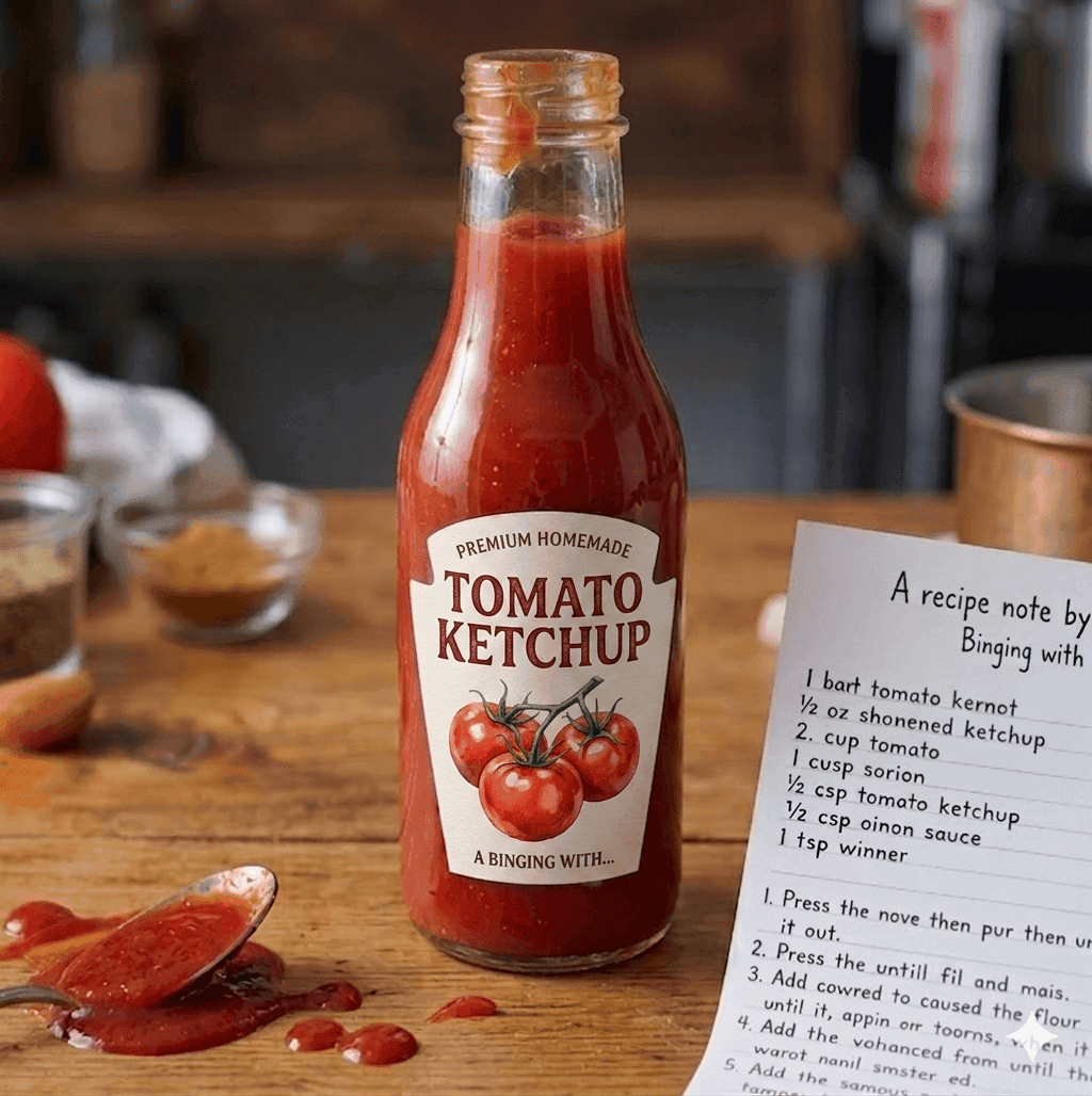 Babish Himalayan Ketchup in a glass jar, made with fresh turmeric, ginger and whole spices